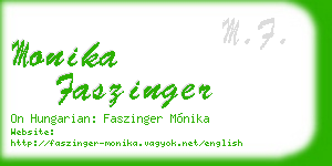 monika faszinger business card