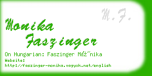 monika faszinger business card